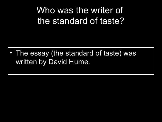 david hume human nature hume vs kant aesthetics